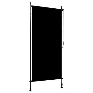 vidaXL Roller Blind | Anthracite | Polyester with PA coating | 100x270 cm