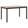 vidaXL Dining Table Natural 150 x 90 x 75 cm Solid Pine Wood