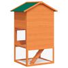 vidaXL Outdoor Rabbit Hutch Wooden Cage 3 Layers