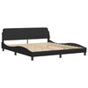 vidaXL Bed Frame "Viana" without Mattress Black 180x200 cm King Faux Leather