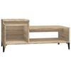 vidaXL Coffee Table Sonoma Oak 100x50x45 cm Engineered Wood
