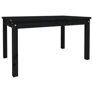 vidaXL Garden Table Black 82,5x50,5x45 cm Solid Wood Pine