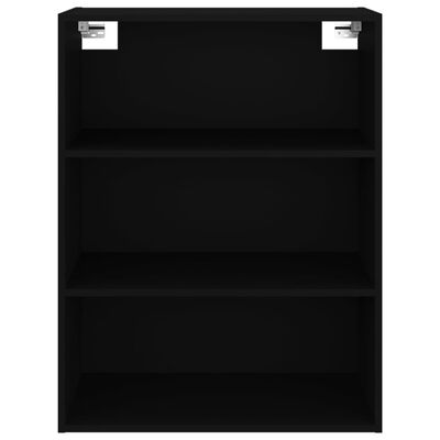 vidaXL Hanging Wall Cabinet Black 69.5x32.5x90 cm