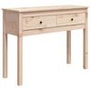 vidaXL Console Table 100x35x75 cm Solid Wood Pine
