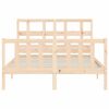 vidaXL Bed Frame without Mattress Double Solid Wood Pine
