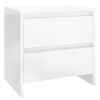 vidaXL Bedside Cabinets 2 pcs High Gloss White 45x34.5x44.5 cm Engineered Wood