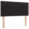 vidaXL LED Headboard with Headboard Black 100 cm Faux Leather