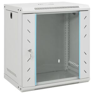 vidaXL 12U Wall Mounted Network Cabinet 19" IP20 53x40x60 cm