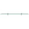 vidaXL Floating Shelves 2 pcs Glass 80x10 cm 8 mm