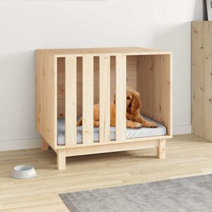 vidaXL Dog House Natural 70 x 50 x 62 cm