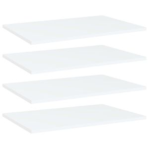 vidaXL Bookshelf Boards 4 pcs White 60x40x1,5 cm Engineered Wood
