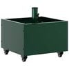 vidaXL Parasol Base Manual Green 45 x 45 x 45 cm Steel