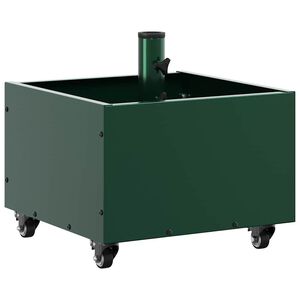 vidaXL Parasol Base Manual Green 45 x 45 x 45 cm Steel