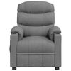 vidaXL Massage Chair Light Grey Fabric