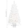 vidaXL Artificial Pre-lit Christmas Tree with Ball Set White 90 cm