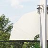 vidaXL Collapsible Balcony Side Awning Cream 140x140 cm