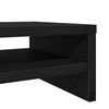 vidaXL Monitor Stand Black Oak 100x24x13 cm Engineered Wood