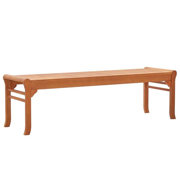 vidaXL 3-Seater Garden Bench 150 cm Solid Eucalyptus Wood