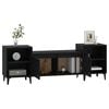 vidaXL TV Cabinet Black 160x35x55 cm Engineered Wood