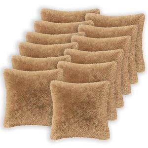vidaXL Cushion with Pillow HEERLEN 2 pcs Taupe PV Fleece