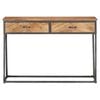vidaXL Console Table 110x35x75 cm Solid Acacia Wood