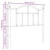vidaXL Metal Replace Headboard White 90 cm