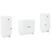 vidaXL 2 Piece Bathroom Cabinet Set EDE White Engineered Wood