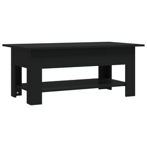 vidaXL Coffee Table Black 102x55x42 cm Engineered Wood