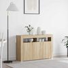 vidaXL Sideboard Sonoma Oak 116 x 30 x 75 cm Engineered Wood