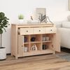 vidaXL Sideboard 100x35x74,5 cm Solid Wood Pine