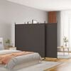 vidaXL 3-Panel Room Divider Brown 525x180 cm Fabric