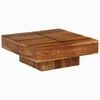 idaXL Coffee Table 80x80x30 cm Solid Wood Acacia