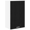 vidaXL Hanging Cabinet Black Oak and White 50 x 31 x 80 cm