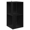 vidaXL Corner Cabinet Black 33x33x67 cm Engineered Wood