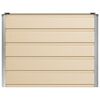 vidaXL Planter Ivory 100 x 40 x 75 cm Steel