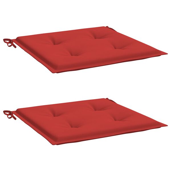 vidaXL Garden Chair Cushions 2 pcs Red 50x50x4 cm Oxford Fabric