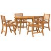 vidaXL 5 Piece Garden Dining Set Solid Wood Acacia