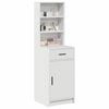 vidaXL Highboard with Drawer White 40 x 40.5 x 135 cm Engineered Wood