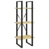 vidaXL 3-Tier Book Cabinet 40x30x105 cm Solid Pinewood