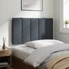 vidaXL Headboard Cushion "Hanko" Dark Grey 90 cm Velvet