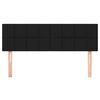 vidaXL Headboards Black 144x5x78/88 cm Fabric