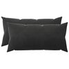 vidaXL Cushion with Pillow HEERLEN 2 pcs Black Velvet