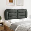 vidaXL Headboard Cushion "Hvar" Dark Grey 137 cm Double Fabric