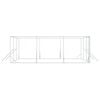 vidaXL Outdoor Dog Kennel Silver 6x6x2 m Galvanised Steel