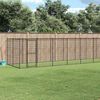 vidaXL Outdoor Dog Kennel Steel 26.62 m²