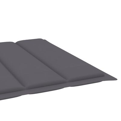 vidaXL Folding Sun Lounger with Cushion Solid Wood Acacia