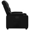 vidaXL Recliner Chair Black Faux Leather