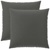 vidaXL Cushion Cover 2 pcs HEERLEN Anthracite 80 x 80 cm Polyester