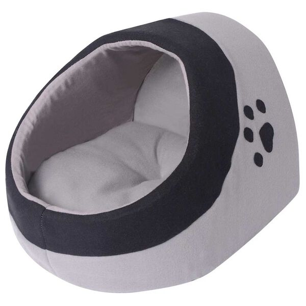 vidaXL Cat Cubby Grey and Black M