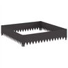 vidaXL Lawn Edging 100 x 100 x 20 cm Steel Black